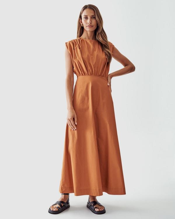 Calli - Verlene Midi Dress - Dresses (Copper) Verlene Midi Dress