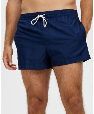 Calvin Klein - Drawstring Swim Shorts - Swimwear (Navy Iris) Drawstring Swim Shorts