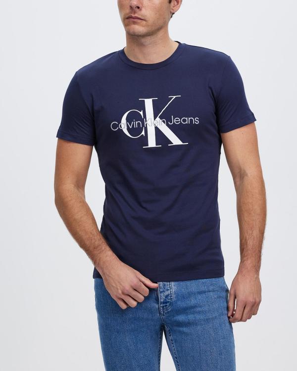 Calvin Klein Jeans - Core Monogram Slim Tee - T-Shirts & Singlets (Night Sky) Core Monogram Slim Tee
