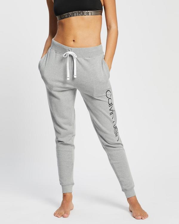 Calvin Klein - Logo Lounge Joggers - Sweatpants (Grey Heather) Logo Lounge Joggers