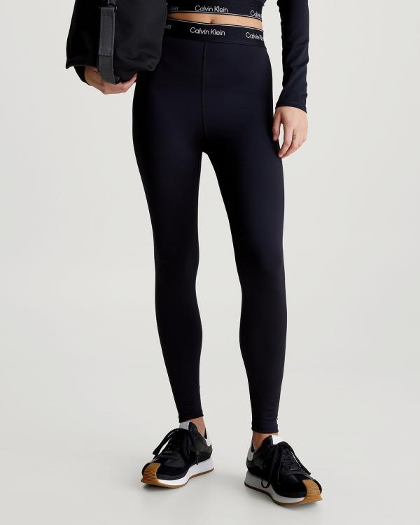 Calvin Klein Performance - 7 8 Gym Leggings - 7/8 Tights (BLACK BEAUTY) 7-8 Gym Leggings