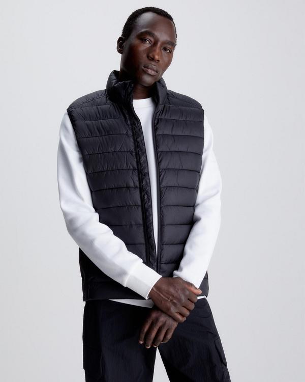 Calvin Klein - Recycled Side Logo Vest - Coats & Jackets (CK Black) Recycled Side Logo Vest