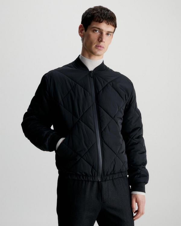 Calvin Klein - Signature Quilt Bomber - Coats & Jackets (CK Black) Signature Quilt Bomber