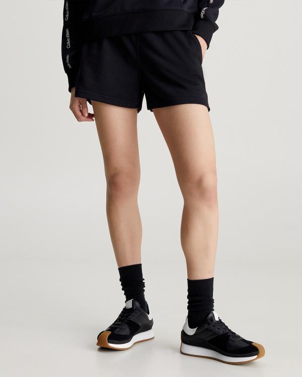 Calvin Klein Sport - French Terry Gym Shorts - Shorts (BLACK BEAUTY) French Terry Gym Shorts