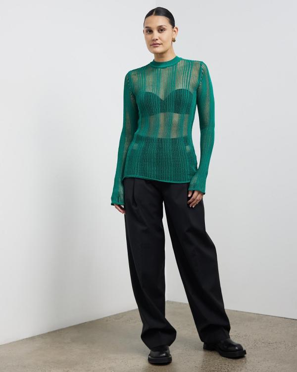 CAMILLA AND MARC - Eugeni Knit Top - Tops (Jade) Eugeni Knit Top