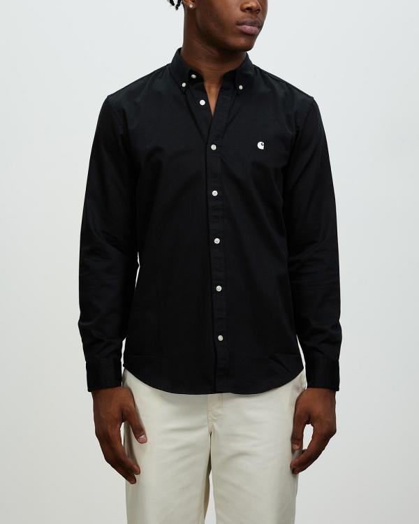 Carhartt - LS Madison Shirt - Casual shirts (Black & Wax) LS Madison Shirt