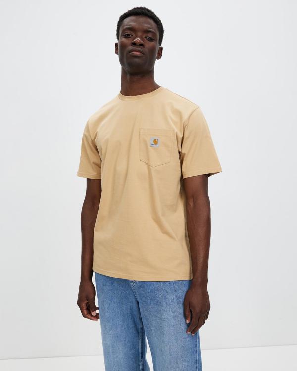 Carhartt - SS Pocket T Shirt - T-Shirts & Singlets (Dusty Brown) SS Pocket T-Shirt