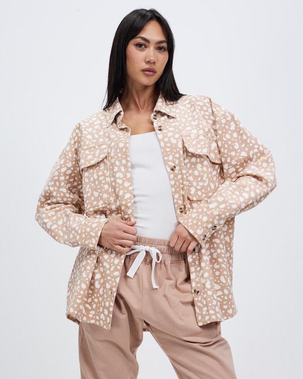 Cartel & Willow - Cassie Shacket - Coats & Jackets (Maple Leopard) Cassie Shacket