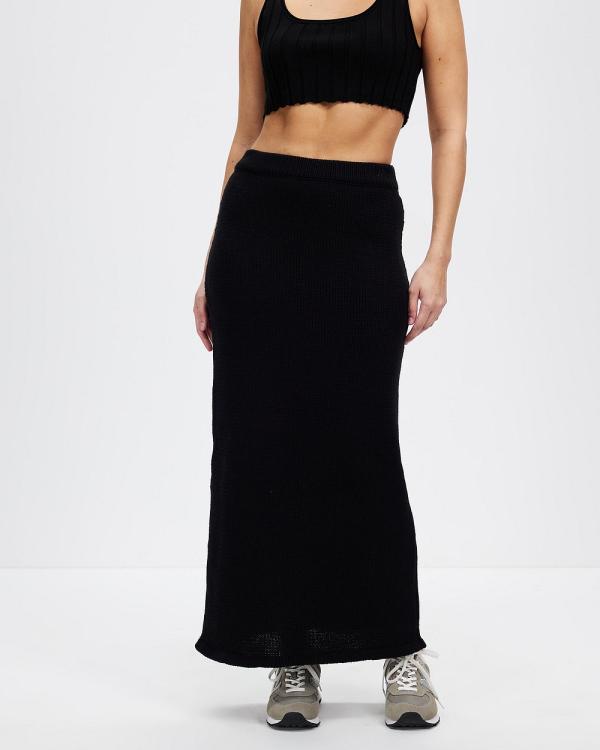 Cartel & Willow - Sammie Knit Skirt - Skirts (Black) Sammie Knit Skirt