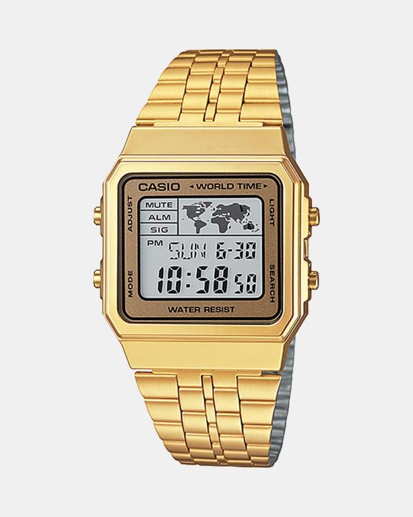 Casio - Vintage A500WGA 9DF - Watches (Gold & Black) Vintage A500WGA-9DF