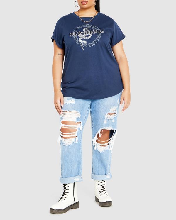 CCX - Isabella Tee - T-Shirts & Singlets (Navy) Isabella Tee