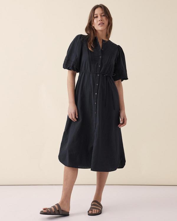 Ceres Life - Pintuck Midi Dress - Dresses (Black) Pintuck Midi Dress