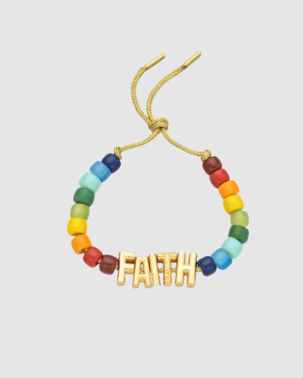 Chuchka - Faith Beaded Bracelet - Jewellery (Rainbow) Faith Beaded Bracelet
