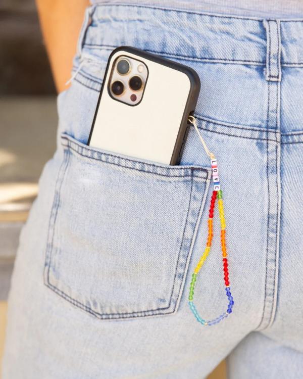 Chuchka - Phone Wristlet Bling   Crystal Rainbow - Tech Accessories (Rainbow) Phone Wristlet Bling - Crystal Rainbow