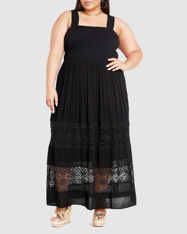 City Chic - By The Beach Maxi Dress - Dresses (Black) By The Beach Maxi Dress