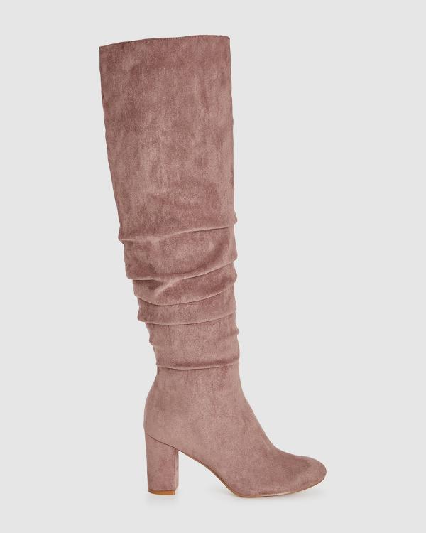 City Chic - WIDE FIT Raquel Knee Boot - Knee-High Boots (Brown) WIDE FIT Raquel Knee Boot