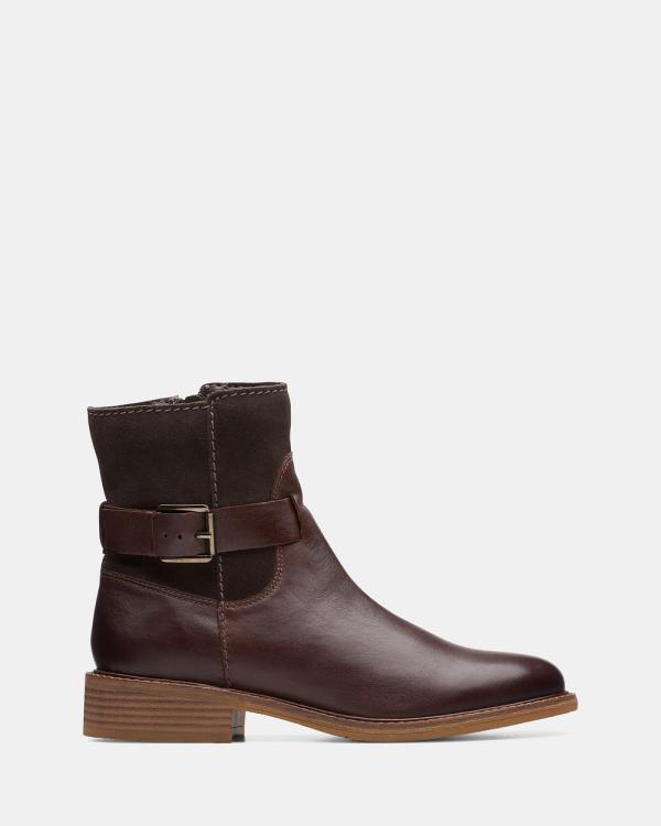 Clarks - Cologne Strap - Boots (Dark Brown Combi) Cologne Strap