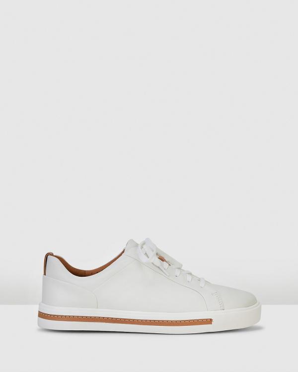 Clarks - Un Maui Lace - Sneakers (White Leather) Un Maui Lace