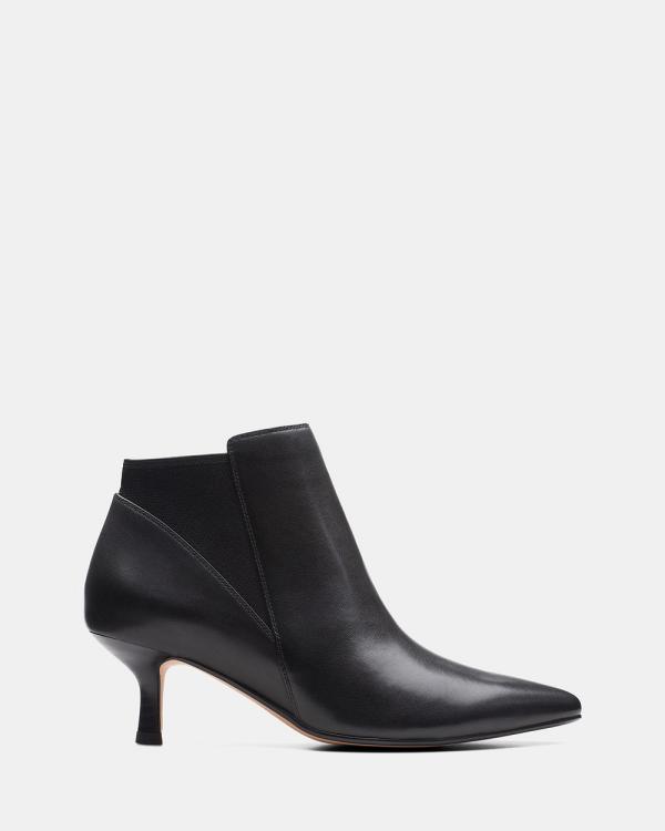 Clarks - Violet55 Up - Boots (Black Leather) Violet55 Up