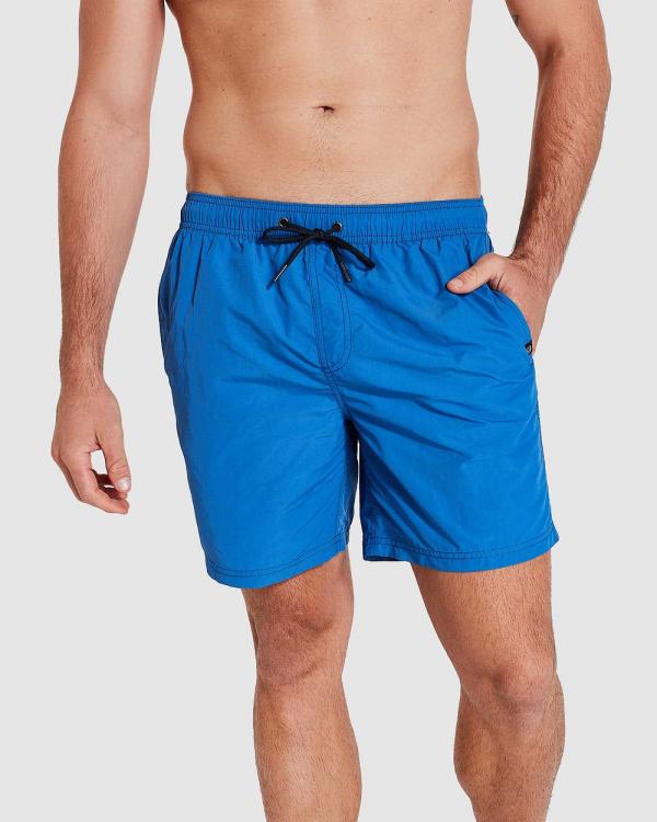 Coast Clothing - Blue Swim Shorts - Shorts (Blue) Blue Swim Shorts