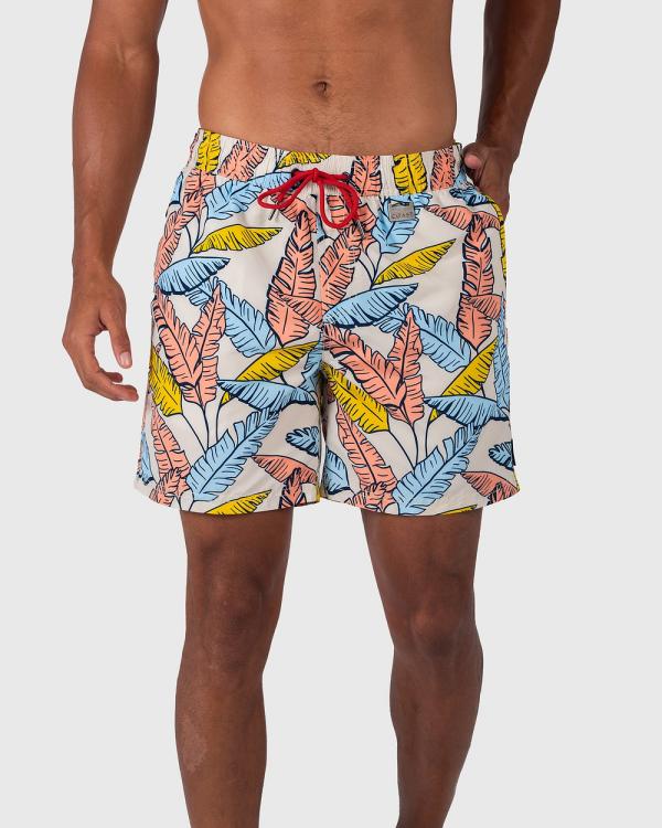 Coast Clothing - Tropical Leaf Swim Shorts - Shorts (Multi) Tropical Leaf Swim Shorts