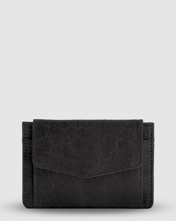 Cobb & Co - Banksia Leather Card Holder - Wallets (Black) Banksia Leather Card Holder