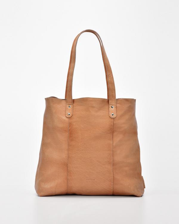 Cobb & Co - Belford Soft Leather Tote - Handbags (Tan) Belford Soft Leather Tote