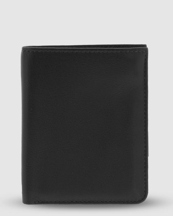 Cobb & Co - Mitchell RFID Safe Leather Wallet - Wallets (BLACK) Mitchell RFID Safe Leather Wallet