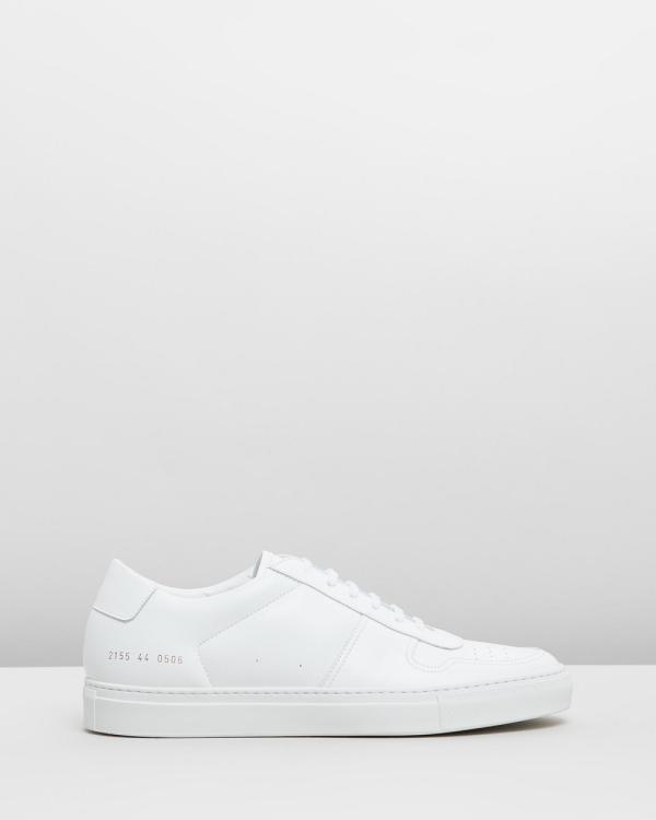 Common Projects - Bball Low Leather   Men's - Sneakers (White) Bball Low Leather - Men's