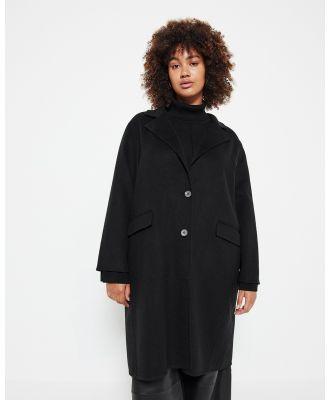 Commonry - The Double Face Wool Crombie Coat - Coats & Jackets (Black) The Double Face Wool Crombie Coat