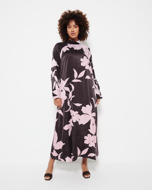 Commonry - The Draped Floral Print Dress - Dresses (Floral Print) The Draped Floral Print Dress