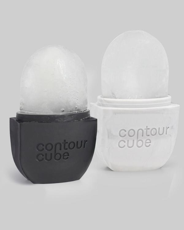 Contour Cube - Ice Facial Bestie Bundle - Tools (White & Black) Ice Facial Bestie Bundle