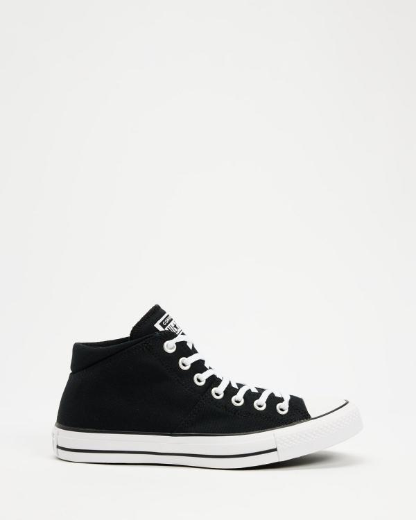 Converse - Chuck Taylor All Star Madison Mid Sneakers   Women's - Sneakers (Black, Black & White) Chuck Taylor All Star Madison Mid Sneakers - Women's