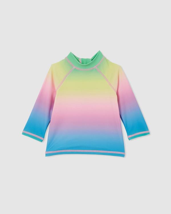 Cotton On Baby - Freddie Rash Vest   Babies - Swimwear (Neon Rainbow Ombre) Freddie Rash Vest - Babies