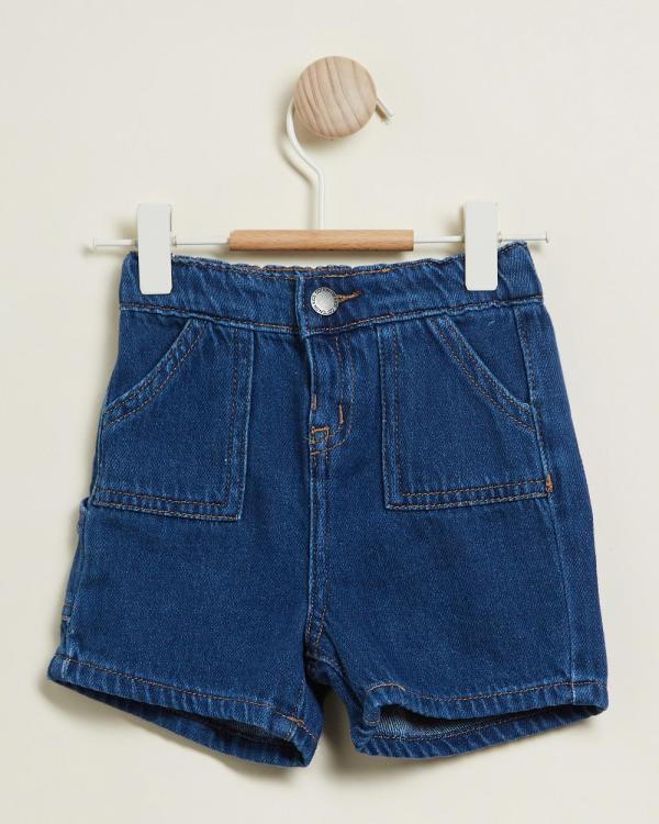 Cotton On Baby - Kai Carpenter Shorts   Babies - Denim (Sorrento Dark Blue A) Kai Carpenter Shorts - Babies