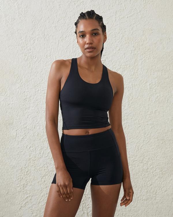 Cotton On Body - Ultra Luxe Active Tank Black - Sports Tops & Bras (BLACK) Ultra Luxe Active Tank Black