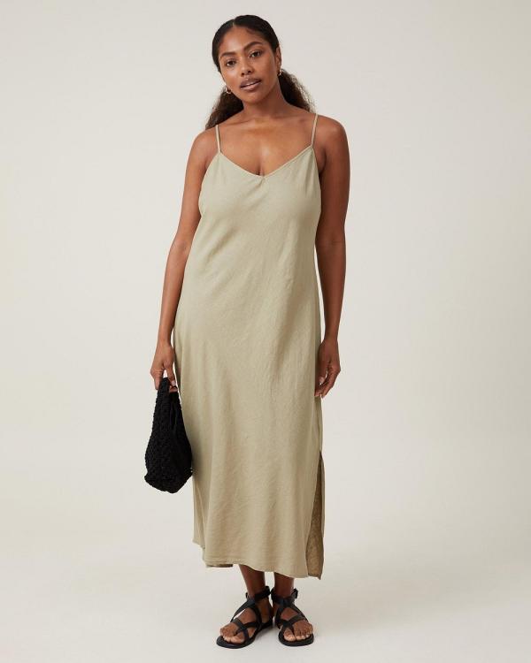 Cotton On - Haven Slip Midi Dress - Dresses (Desert Sage) Haven Slip Midi Dress