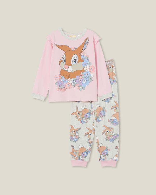 Cotton On Kids - Ava Long Sleeve Pyjama Set Licensed Pink - Sleepwear (PINK) Ava Long Sleeve Pyjama Set Licensed Pink