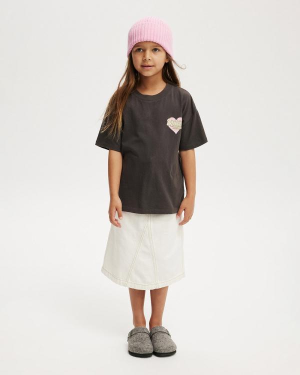 Cotton On Kids - License Drop Shoulder Short Sleeve Tee - Tops (BLACK) License Drop Shoulder Short Sleeve Tee