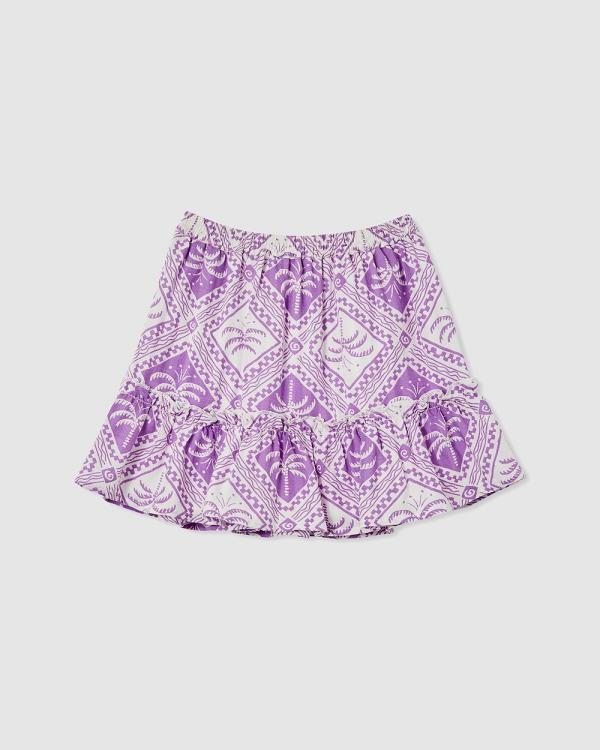 Cotton On Kids - Natalie Skirt   Kids - Skirts (Lavender Dreams & Teja Tile) Natalie Skirt - Kids