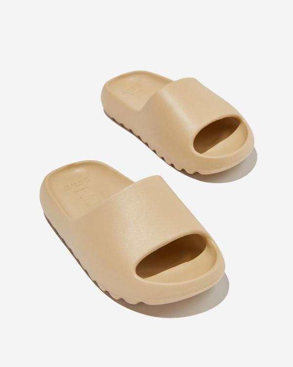 Cotton On Kids - Sunny Beach Slide - Flats (BEIGE) Sunny Beach Slide