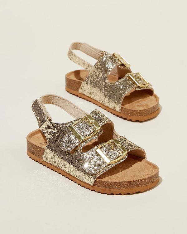 Cotton On Kids - Theo Sandal - Flats (GOLD CHUNKY GLITTER) Theo Sandal