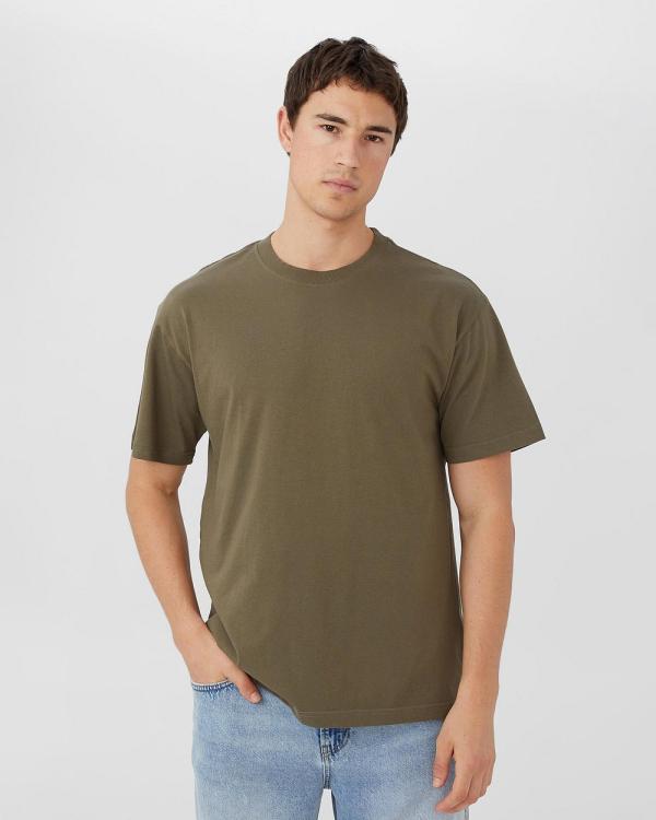 Cotton On - Organic Loose Fit T Shirt - T-Shirts & Singlets (Military) Organic Loose Fit T-Shirt