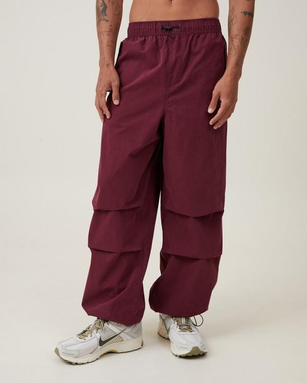 Cotton On - Parachute Field Pant Burgundy - Pants (BURGUNDY) Parachute Field Pant Burgundy