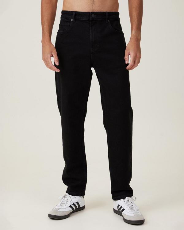 Cotton On - Relaxed Tapered Jeans - Tapered (Pitch Black) Relaxed Tapered Jeans