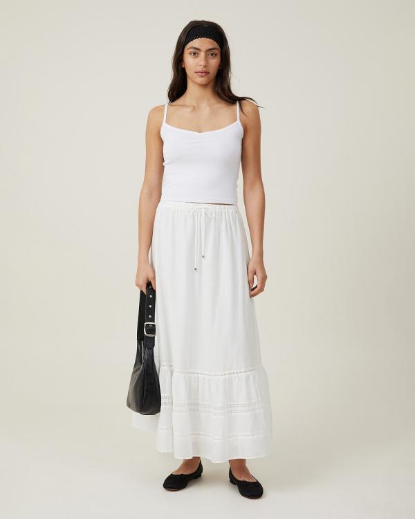 Cotton On - Rylee Lace Maxi Skirt - Skirts (WHITE) Rylee Lace Maxi Skirt