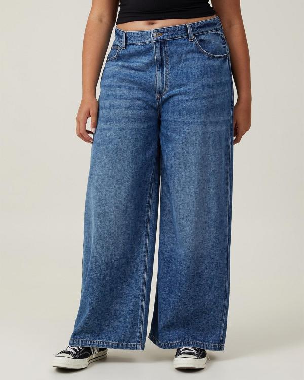 Cotton On - Super Wide Leg Jeans - Jeans (Shore Blue) Super Wide Leg Jeans