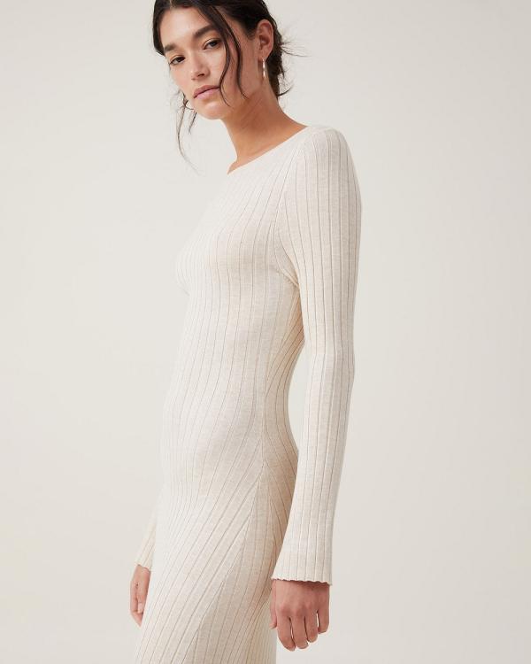 Cotton On - Urban Knit Maxi Dress Off White - Dresses (OFF-WHITE) Urban Knit Maxi Dress Off-White
