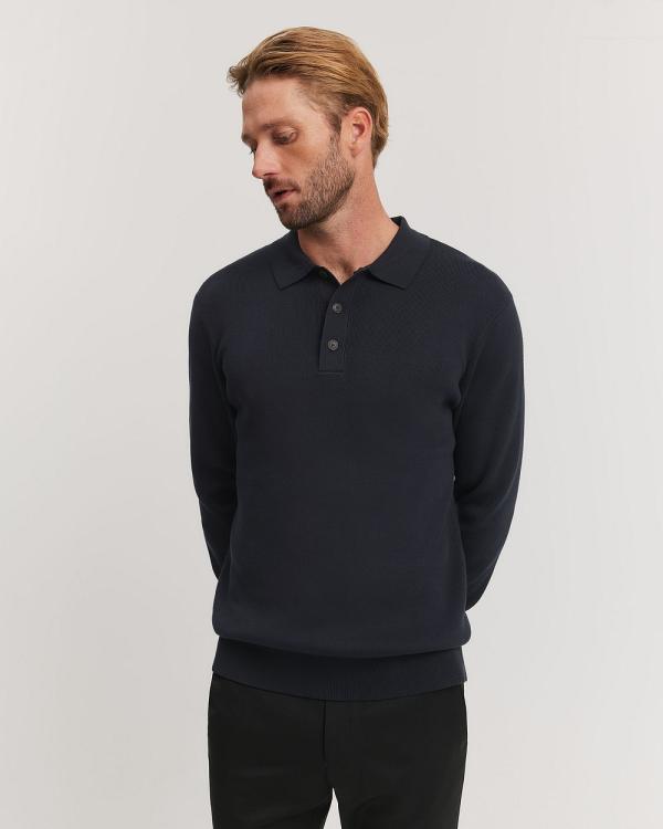 Country Road - Australian Cotton Knit Polo - T-Shirts & Singlets (Navy) Australian Cotton Knit Polo