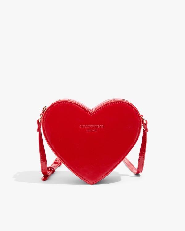 Country Road - Heart Crossbody Bag - Handbags (Red) Heart Crossbody Bag